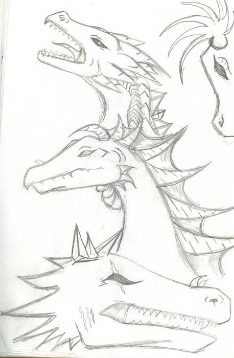 Multi dragons by HeavensPunishment on DeviantArt
