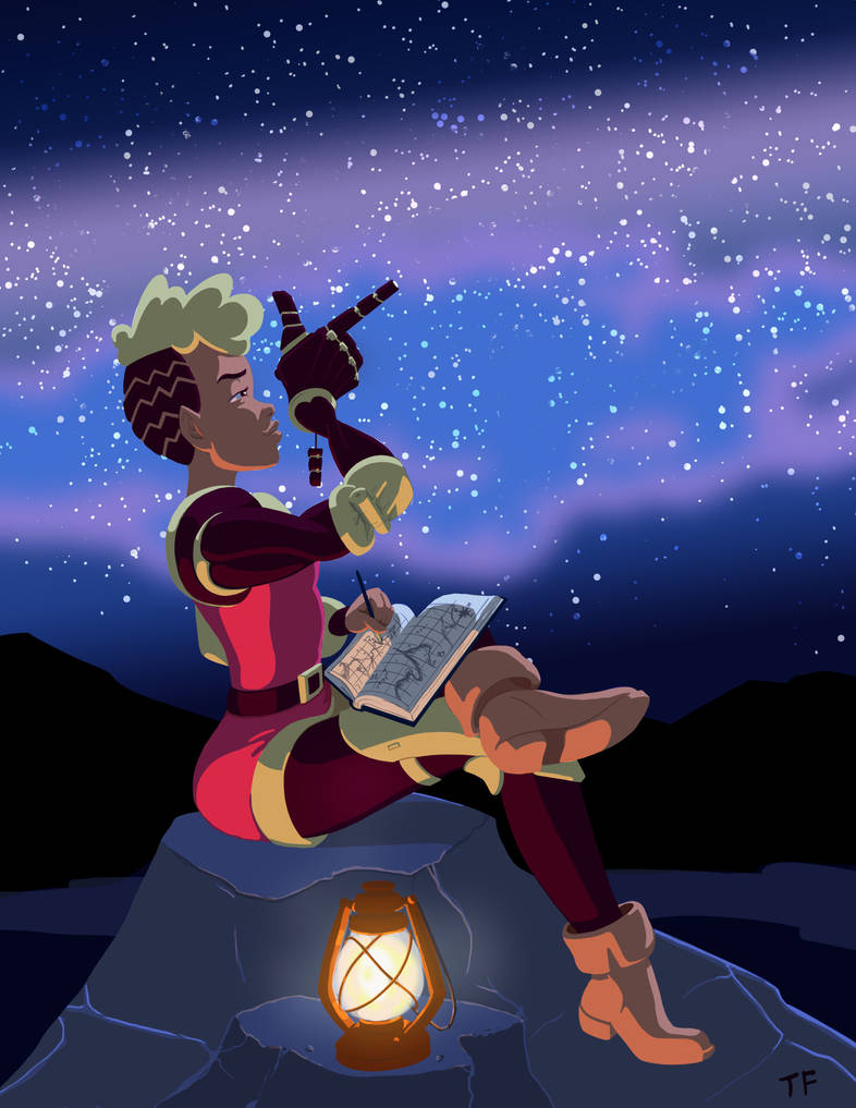 Late-Night Mapmaking by travisfowlerartstuff on DeviantArt