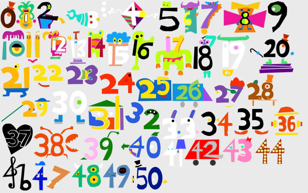 Abstract Number Counting Abstract number count but i added 41 - 50 by pigster12345 on DeviantArt