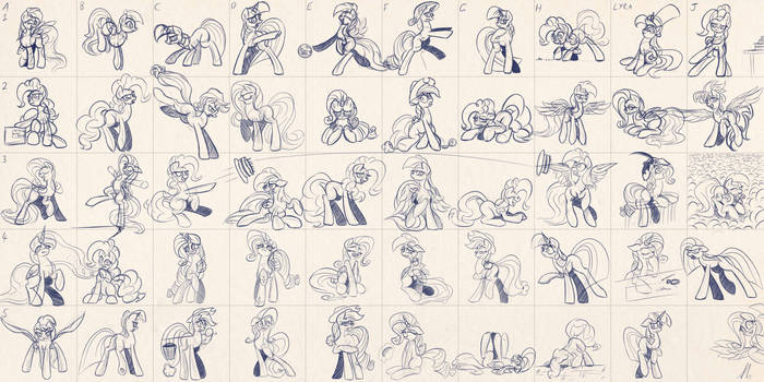 Sketch010 -Quick Pony Sketches