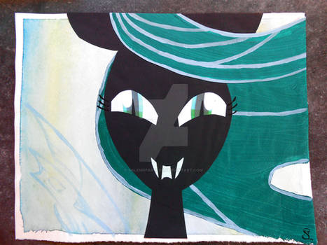 Queen Chrysalis Painting/Collage