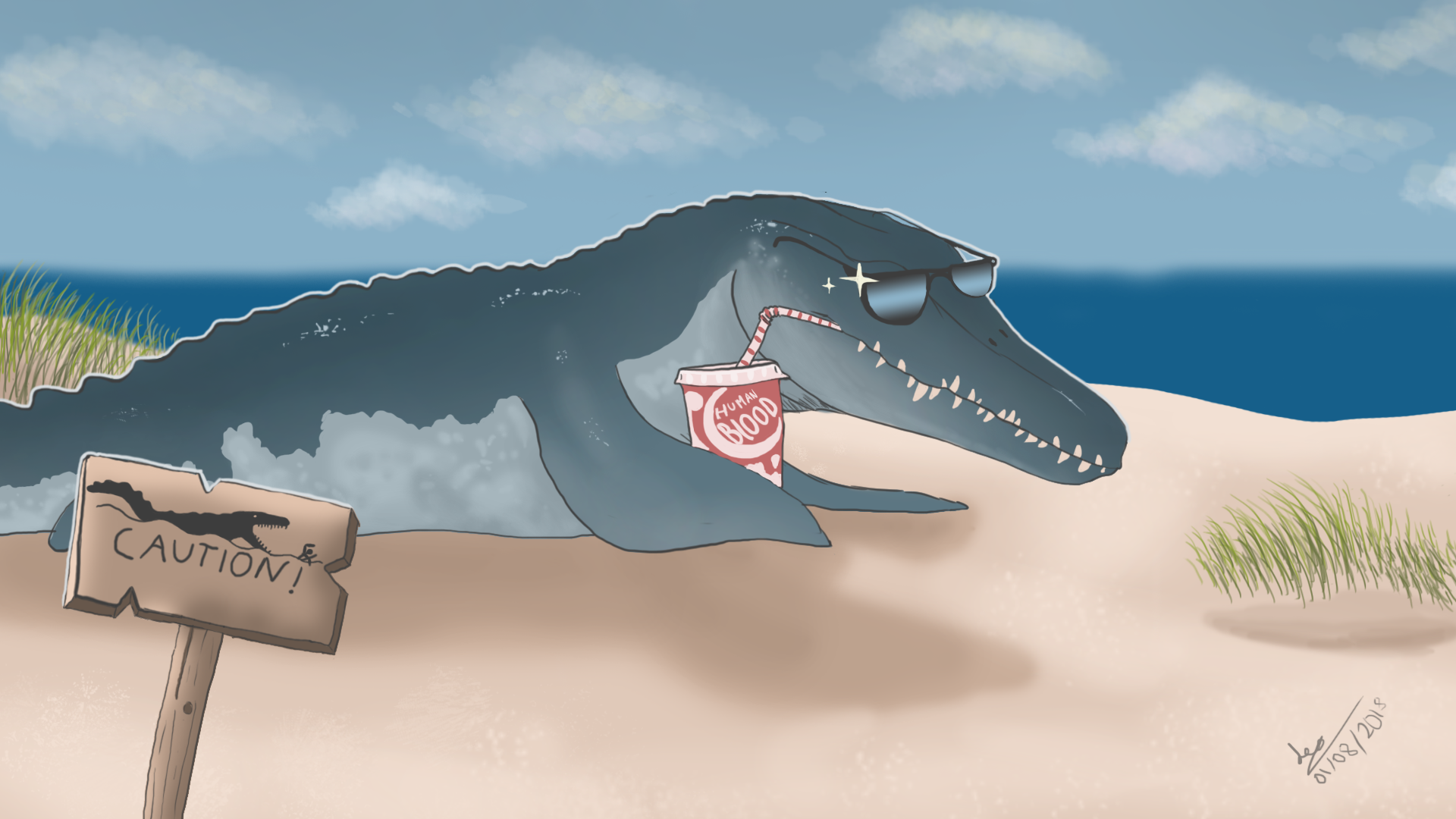 Mosasaurus on the Beach jurassic world fk by SRleotrex444 on DeviantArt