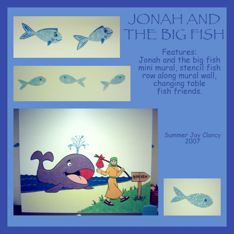 Jonah and the Big Fish mural