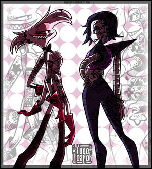 Angel Dust and Mettaton - Hazbin Hotel, Undertale