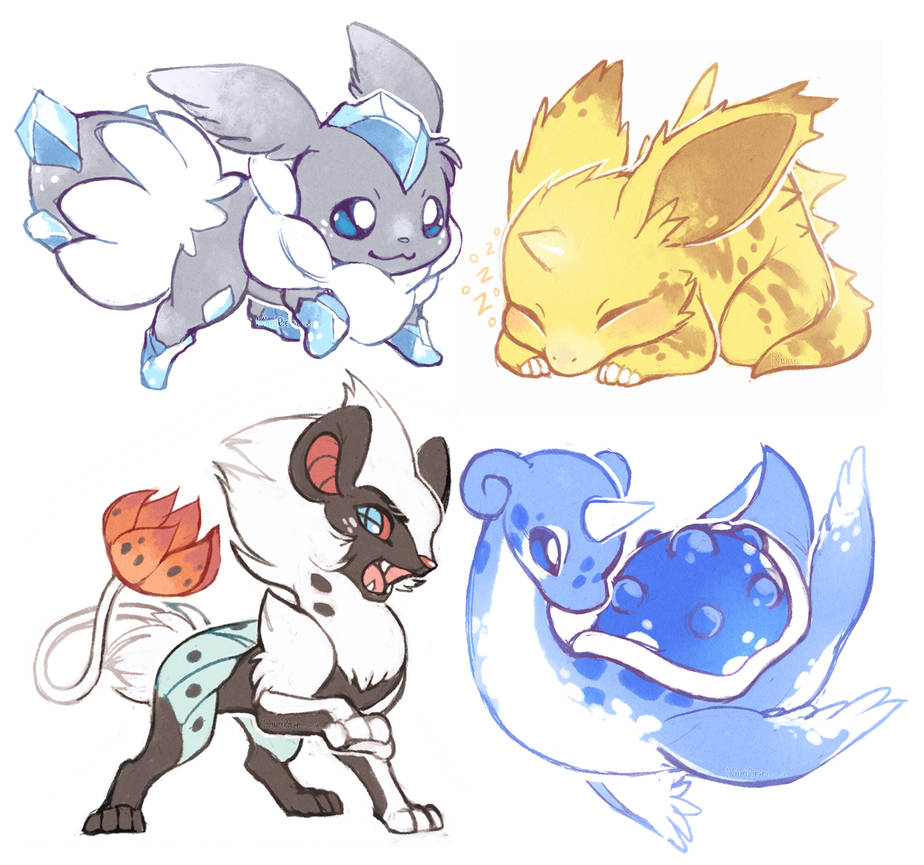 Pokemon fusions 3 by Kiwibon on DeviantArt
