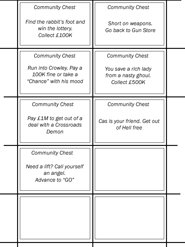 Supernatural Monopoly Cards 1 Community By Much Dipstick On Deviantart