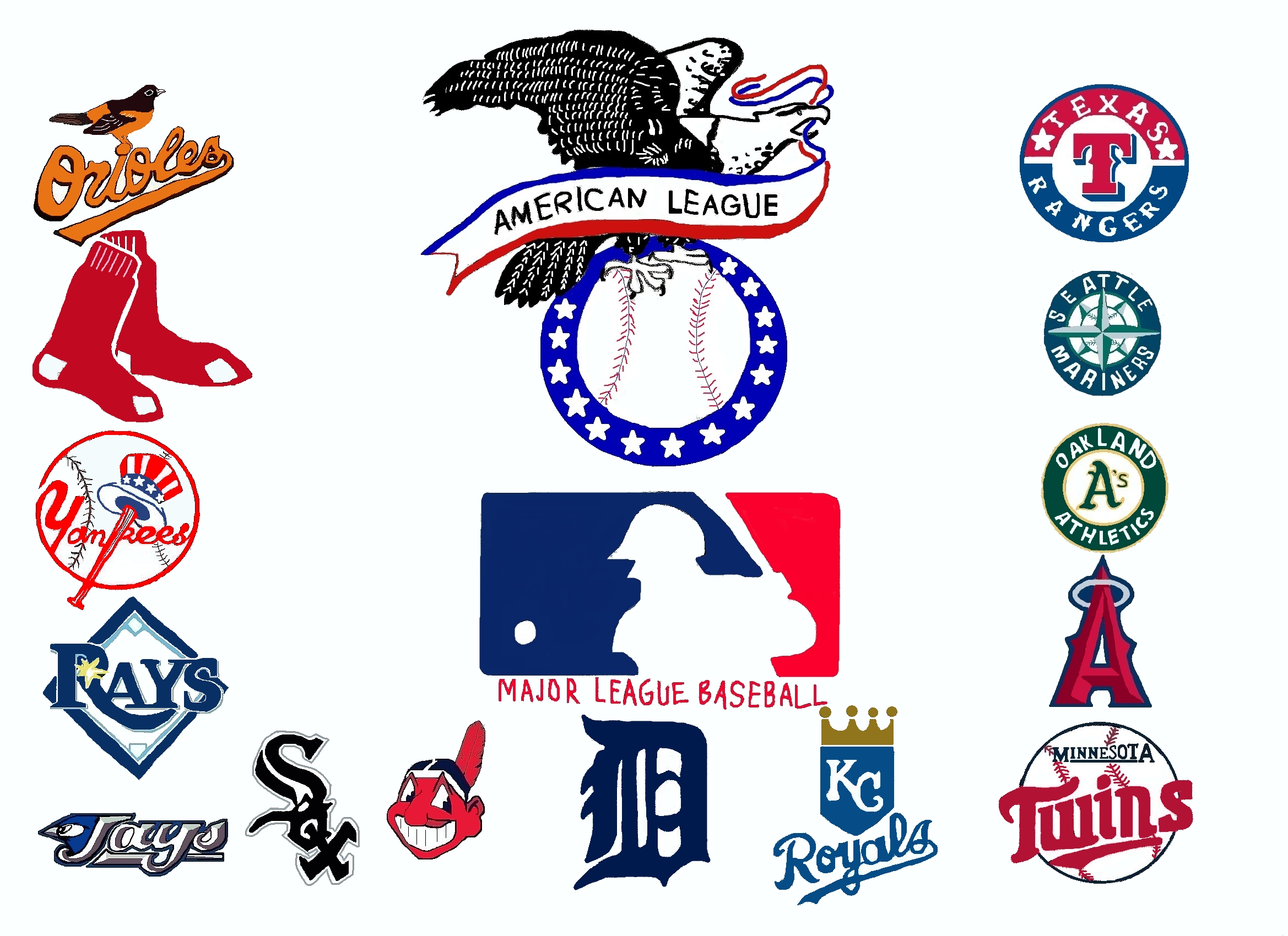 American League Teams By NY Disney fan1955 On DeviantArt american-league-teams-by-ny-disney-fan1955-on-deviantart