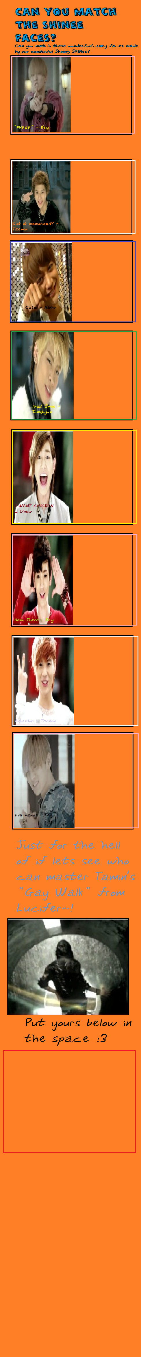 SHINee MeMe - Faces - BASE