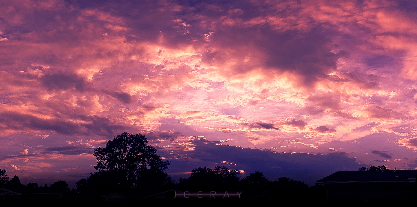 Purple Fire Sunset