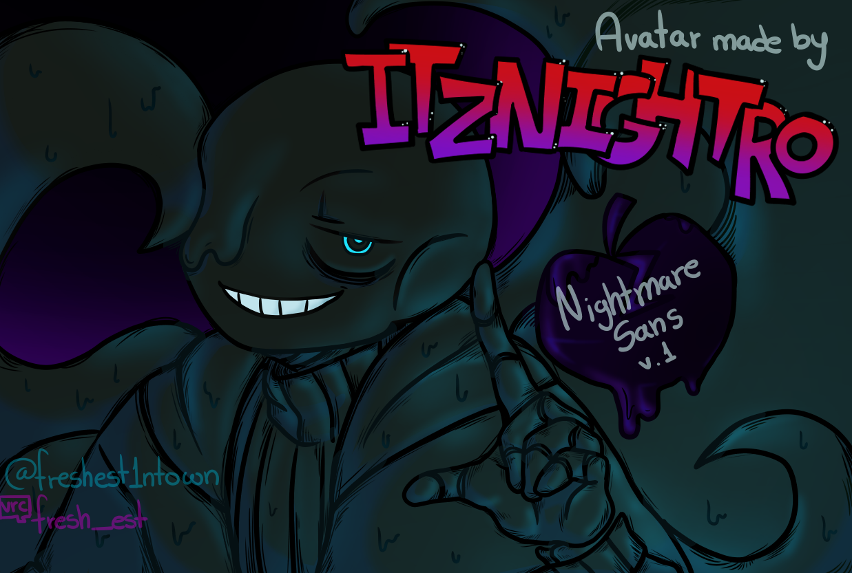 Nightmare Sans Fanart by NeilaHasFood on DeviantArt