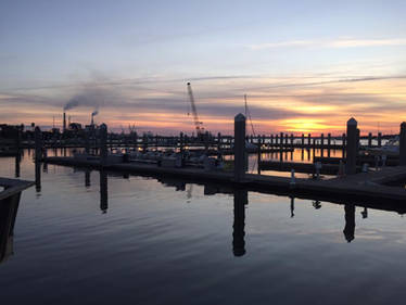 sunset  in Amelia Island