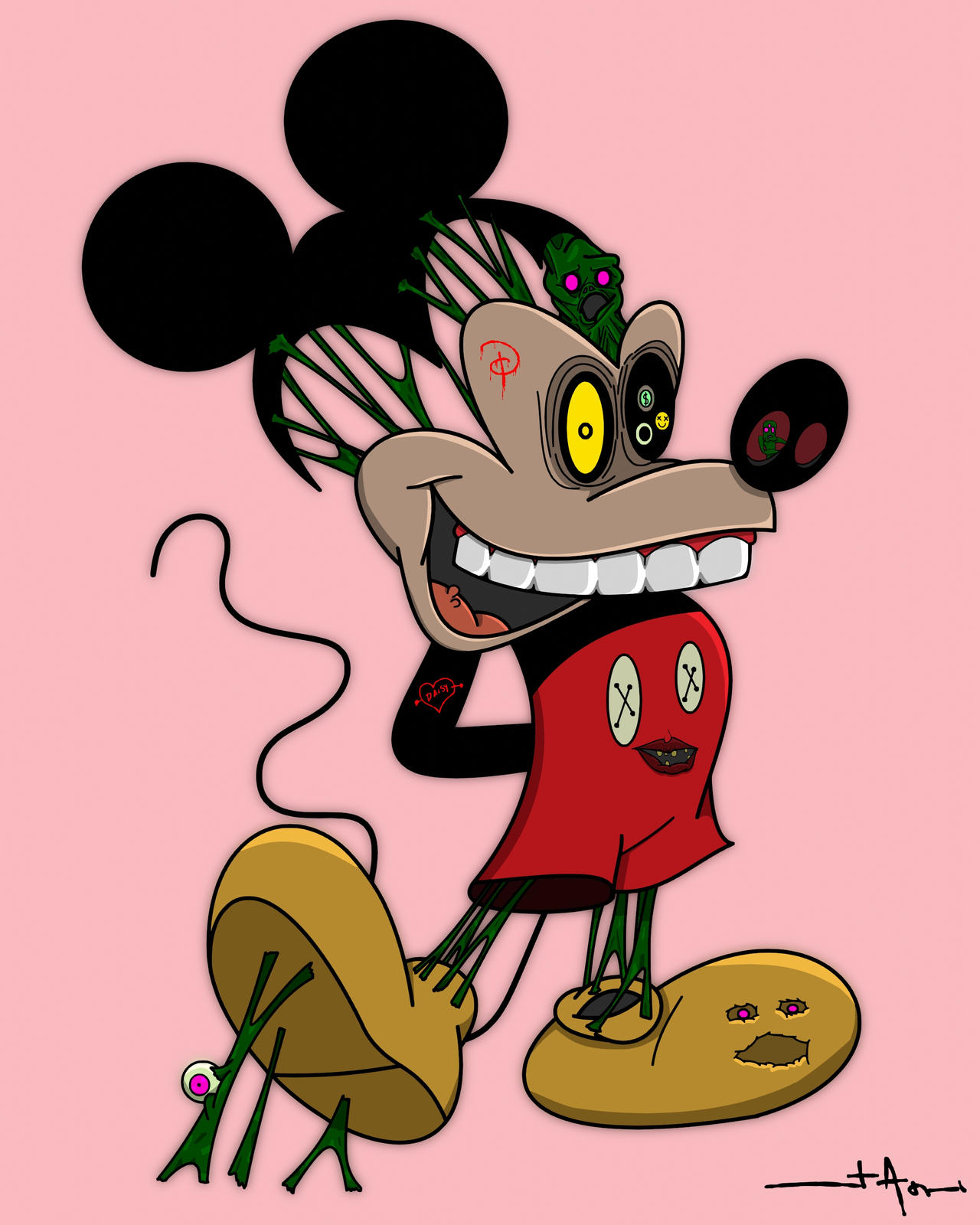 Monster Micky Mouse The Monster Mickey Mouse by artedejam on DeviantArt