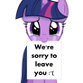 Twilight Is sorry