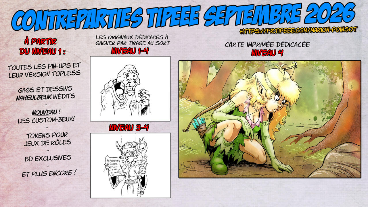 Contreparties Tipeee de Septembre 2026