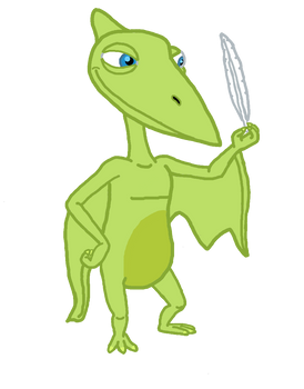 Mr.Pteranodon with a Feather Vector