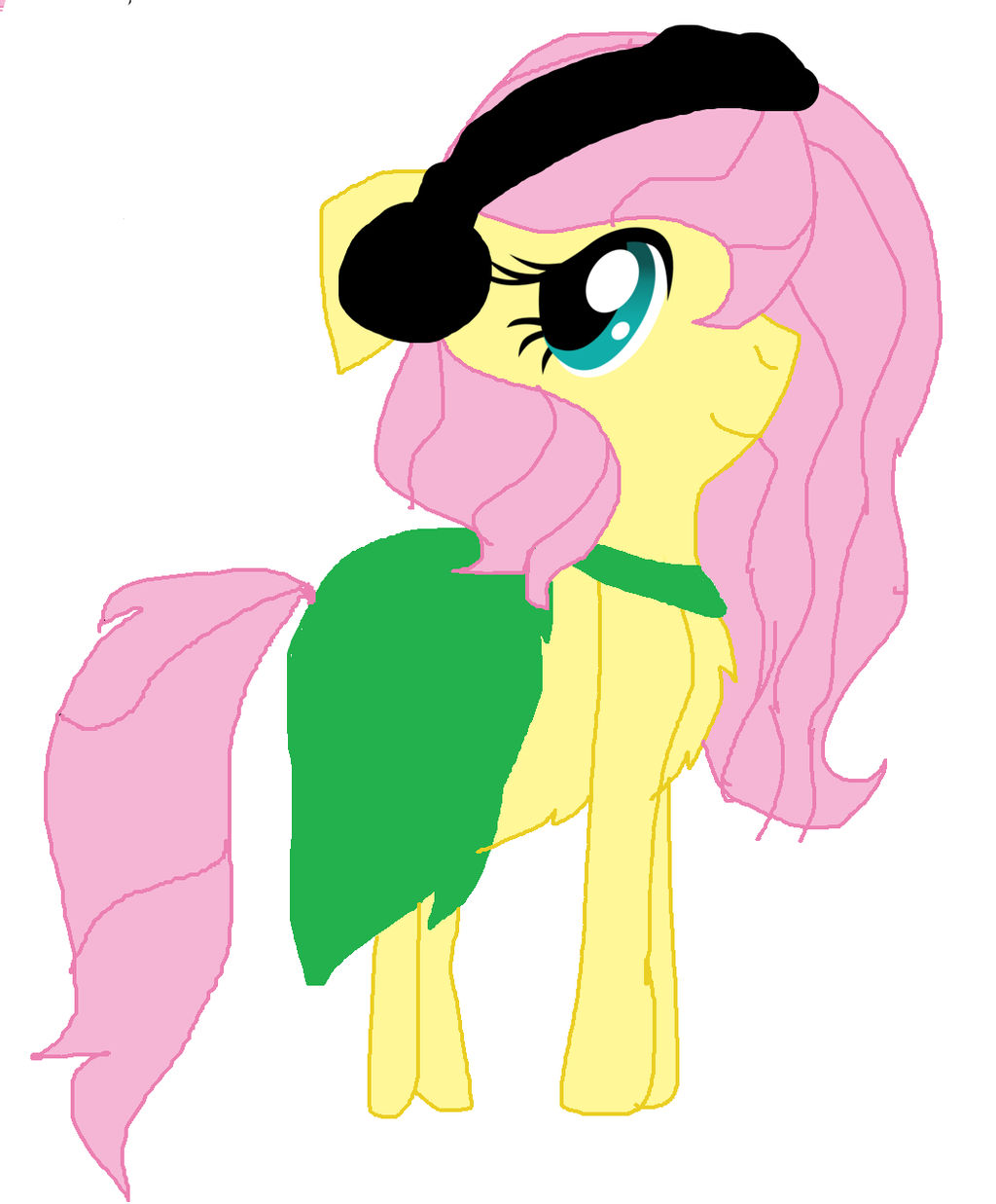 Fluttershy  (Drawn By Me, Used MS Paint)