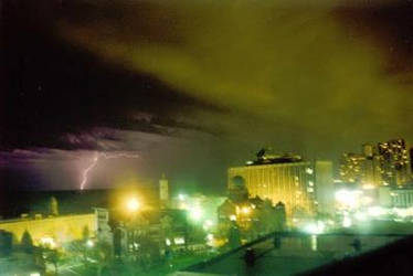 lightning over the lake