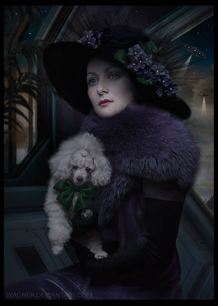 a Lady with her Dog. Colonists on Mars (series) by Wagner a Lady with her Dog. Colonists on Mars (series) by Wagner