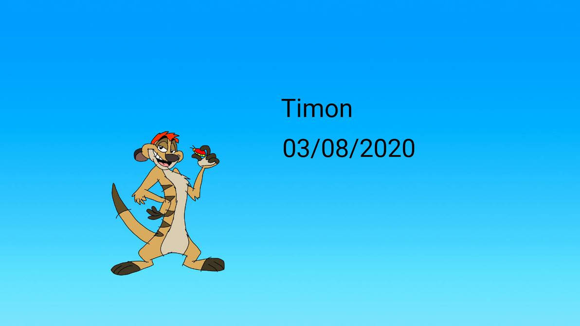The Lion King : Timon by SidabaTheToonLord on DeviantArt