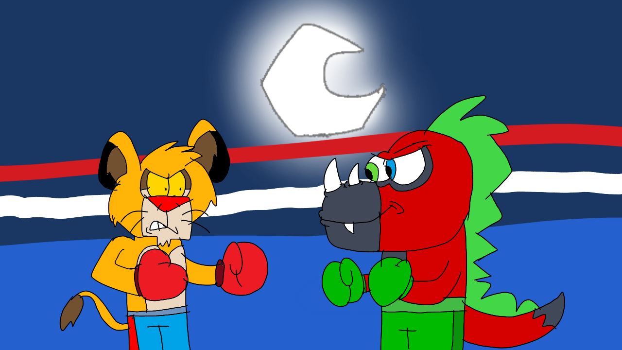 Simba having a boxing match with Biscuits by SidabaTheToonLord on ...