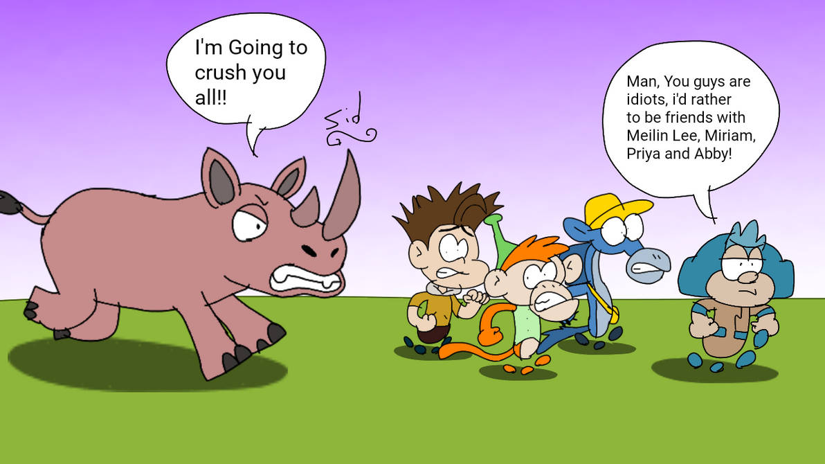 Fat Rinoh Big Rhino Chase! by SidabaTheToonLord on DeviantArt