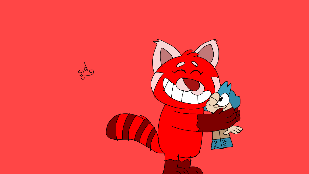 Hug A Red Panda Red Panda Hug by SidabaTheToonLord on DeviantArt