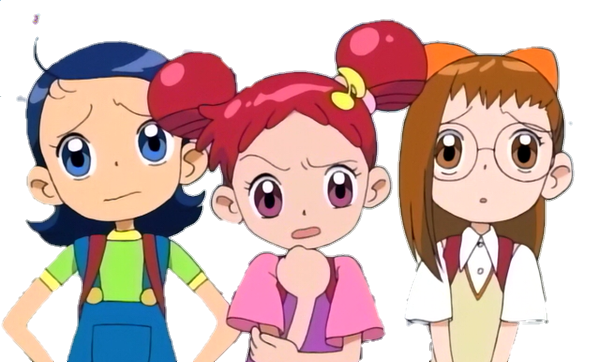 Angry Dormei Ojamajo Doremi : Worried Doremi, Hazuki n Aiko PNG by SidabaTheToonLord ...