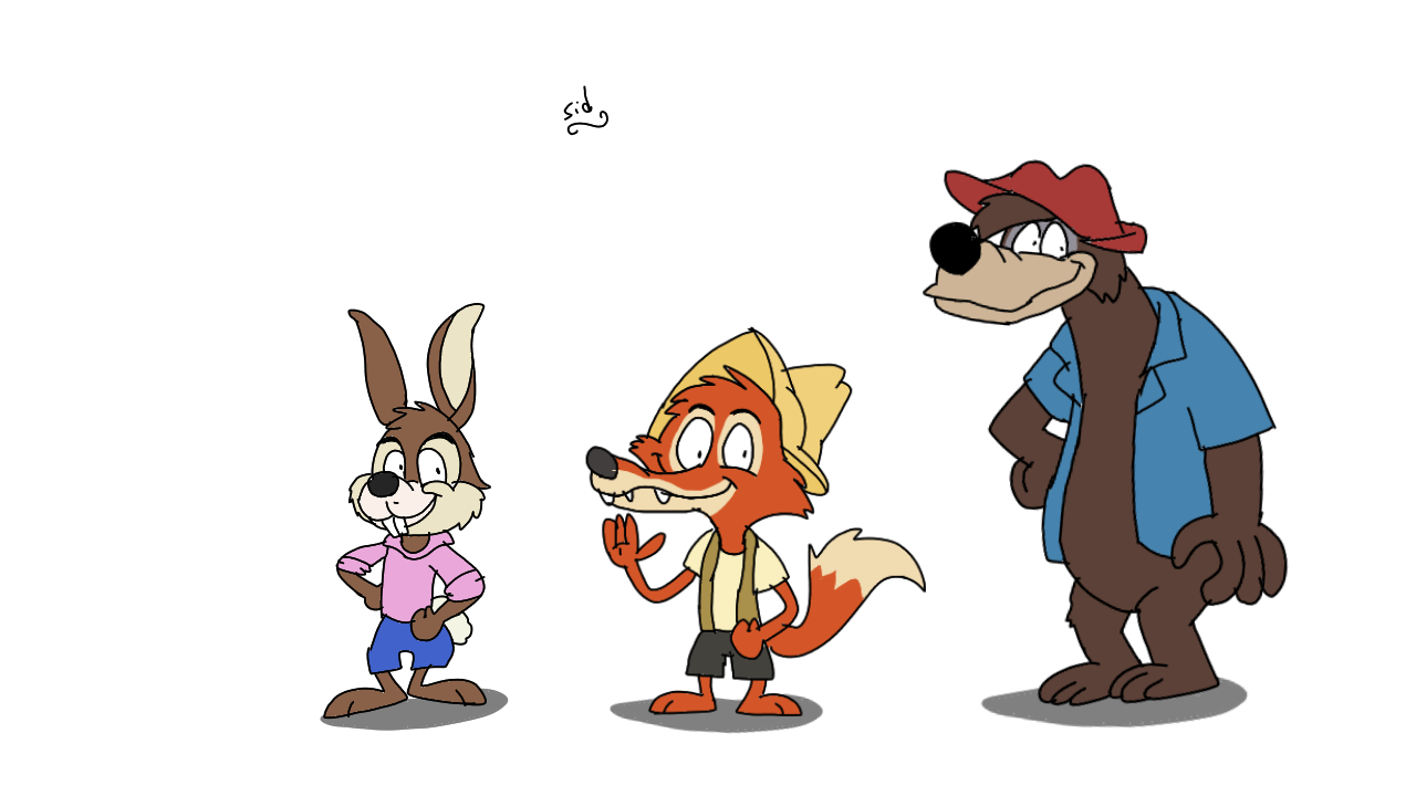Br'er Rabbit, Br'er Fox and Br'er Bear by SidabaTheToonLord on DeviantArt