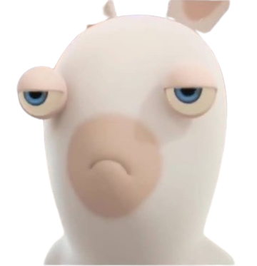 Rabbids Invasion : Unamused Rabbid PNG by SidabaTheToonLord on DeviantArt