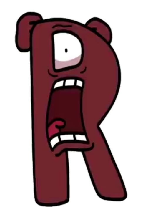 Lore R'side Alphabet Lore : Scared R PNG by SidabaTheToonLord on DeviantArt