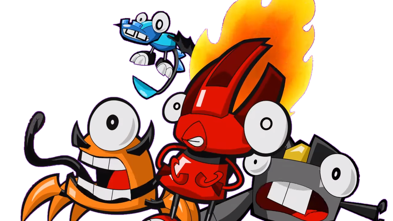 Mixels : Flurr, Krader, Kraw and Flain shocked PNG by SidabaTheToonLord ...