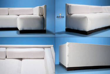 White Corner Sofa