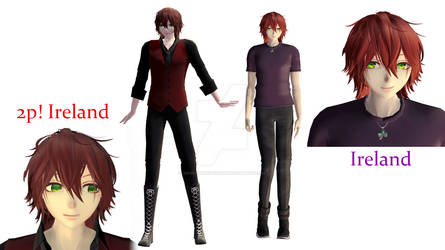 {MMD Hetalia} OC Ireland Model