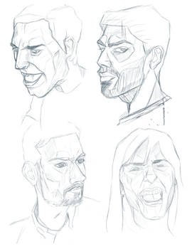 Face Life Drawing Practise