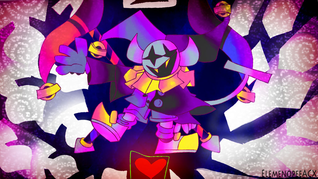 Jevil Projectiles JEVIL Fight | Deltarune Art by ElemenopeeACX on DeviantArt
