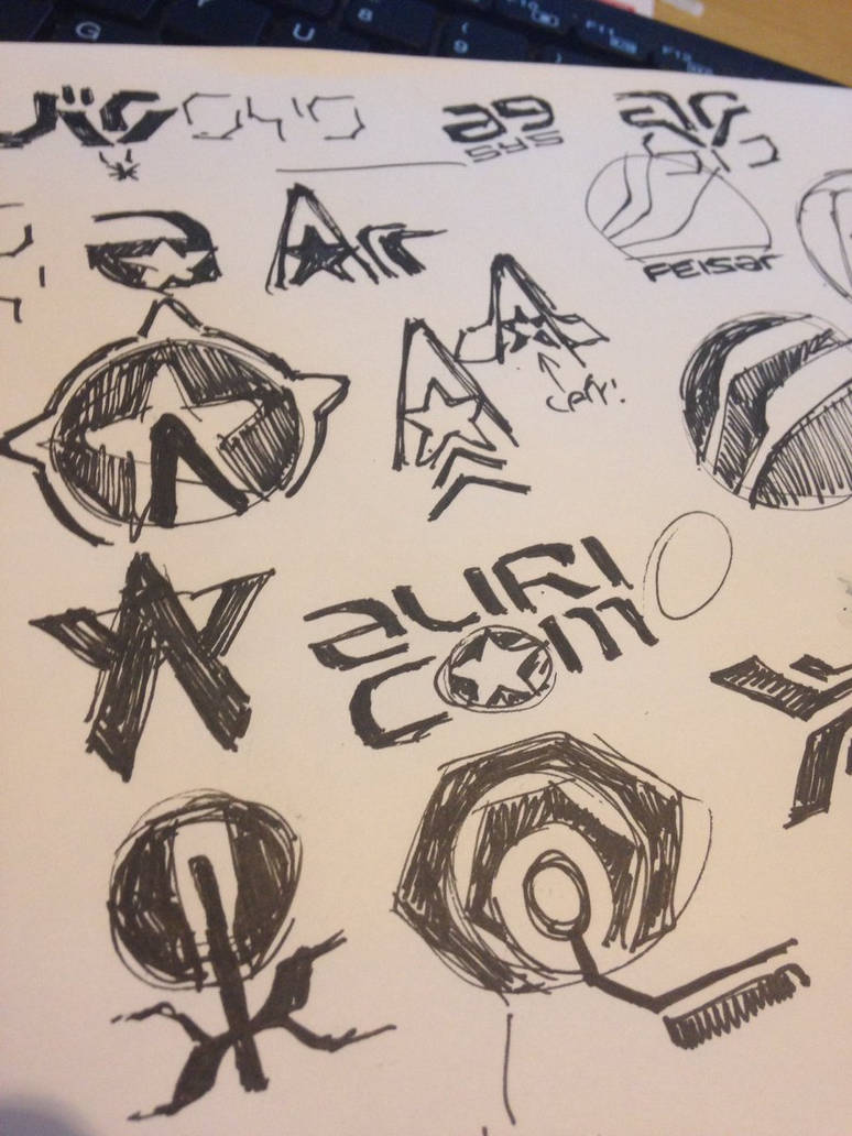 Wipeout Logos Of The Future Sketches