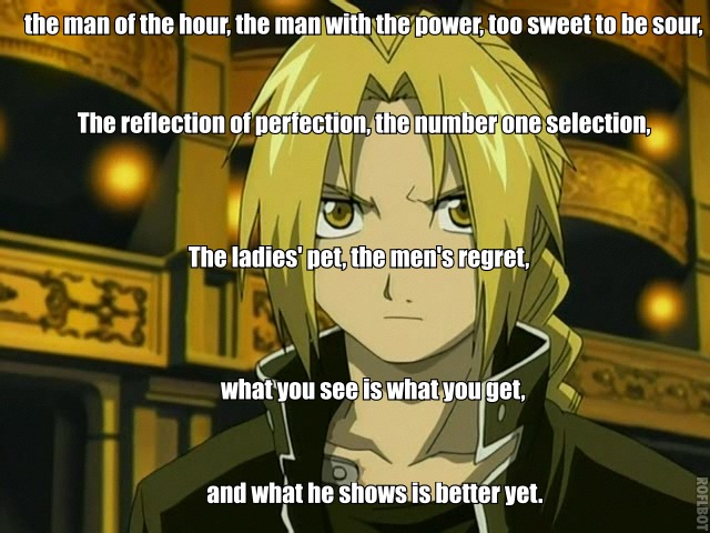 How i describe Edward Elric