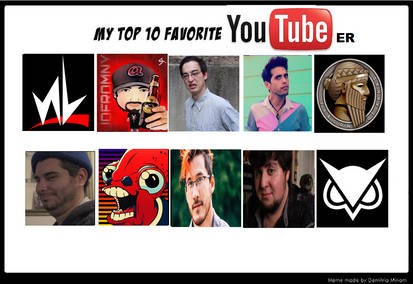 My Top 10 Favourite Youtubers