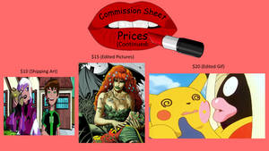 Commission Sheet July 2022 (continued)
