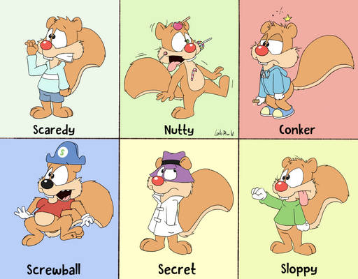 6 squirrels, same squirrel