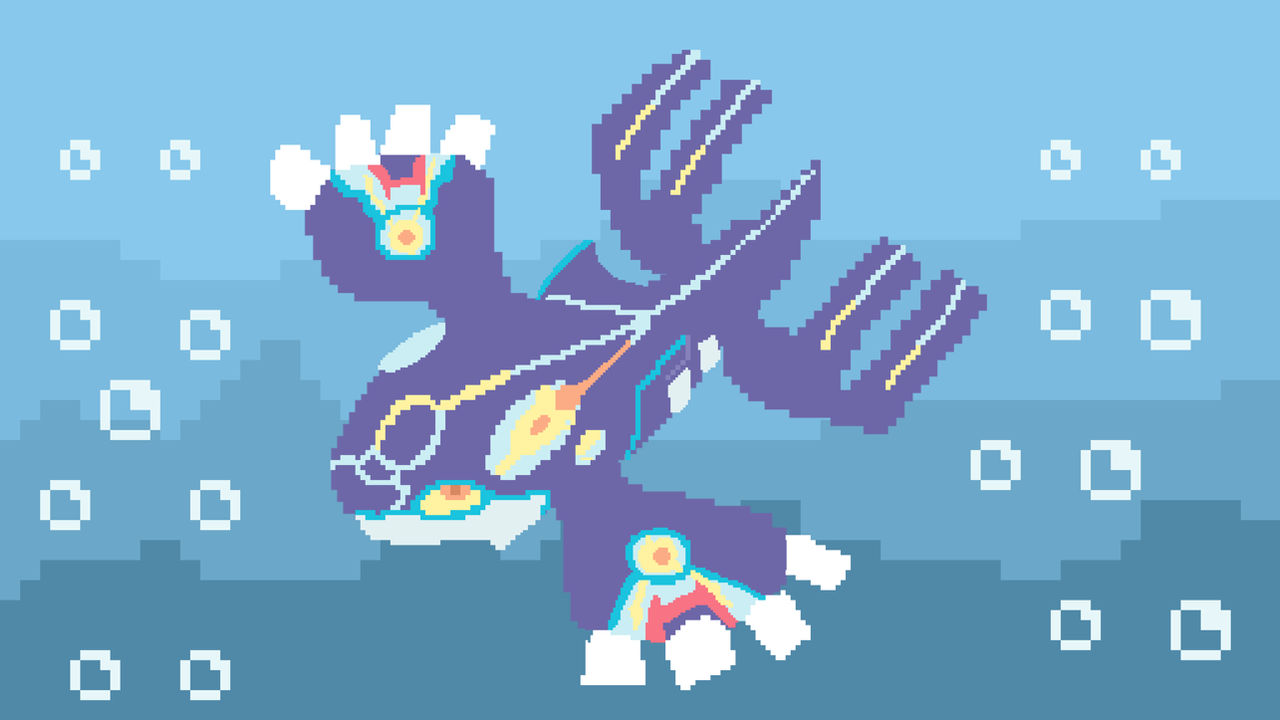 Primal kyogre by xendious on DeviantArt