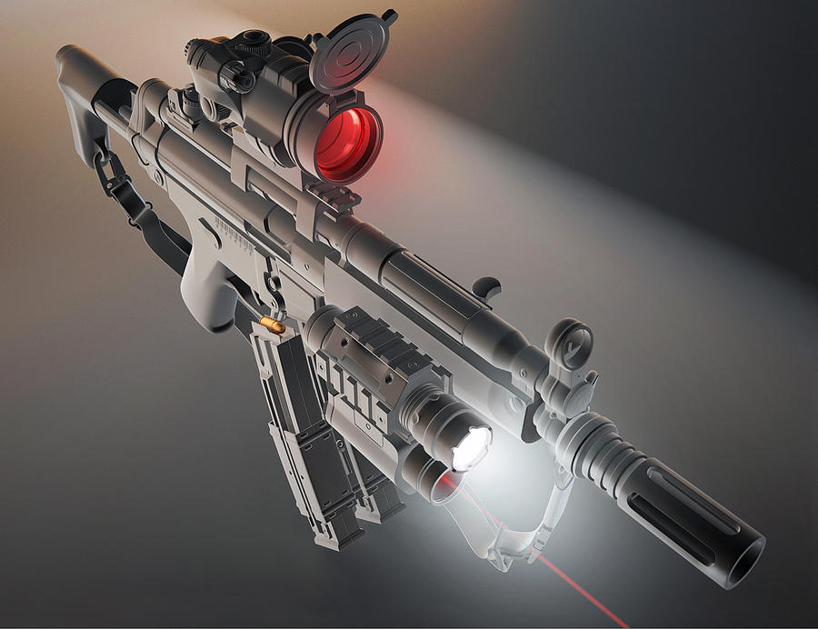 HK MP5 by blackiceART on DeviantArt