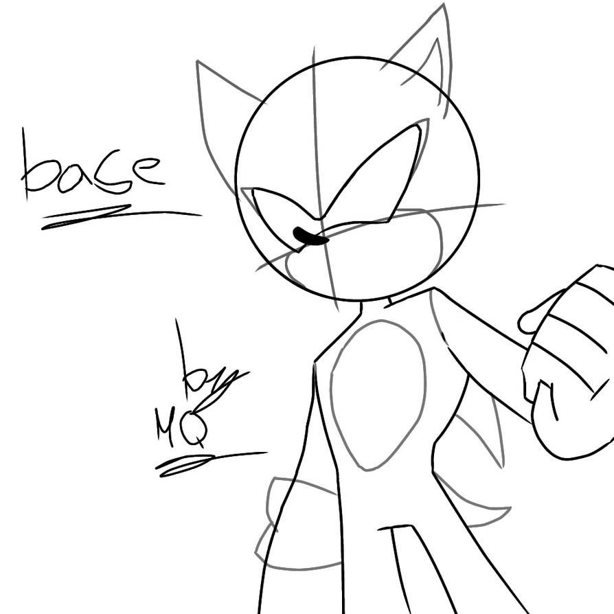 Base Pose (To your oc Sonic) by MADERAQ on DeviantArt
