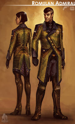 Star Trek Online Romulan Admiral Concept Art