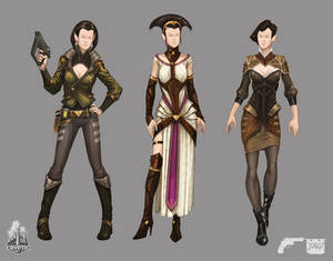 Star Trek Online Romulan Clothes Concept Art