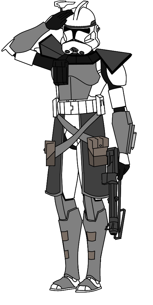 Phase 2 Arc Trooper Saluting by FBOMBheart on DeviantArt
