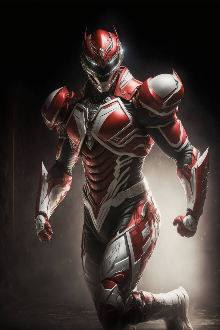 Red Power Ranger (Midjourney) by FBOMBheart on DeviantArt
