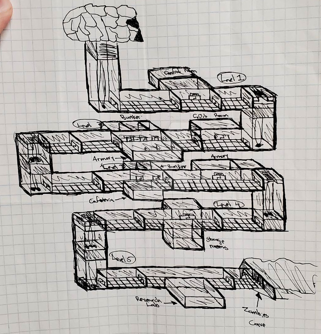 Old Underground Base Layout Sketch by FBOMBheart on DeviantArt