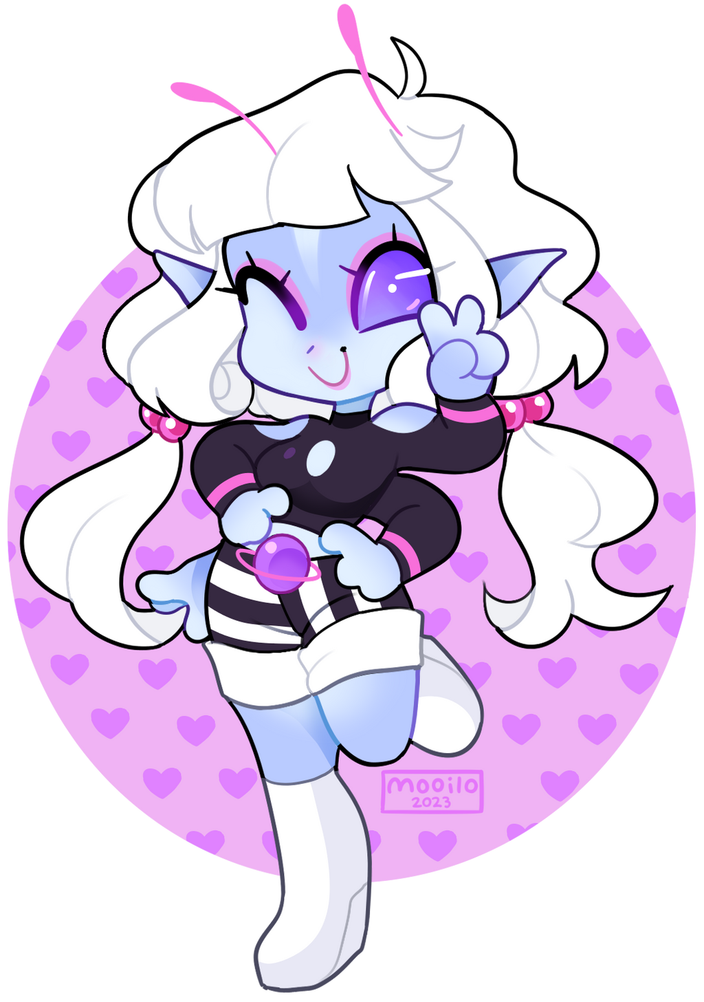 Chibi Ripley Alien alien girl chibi (comm) by iMooilo on DeviantArt