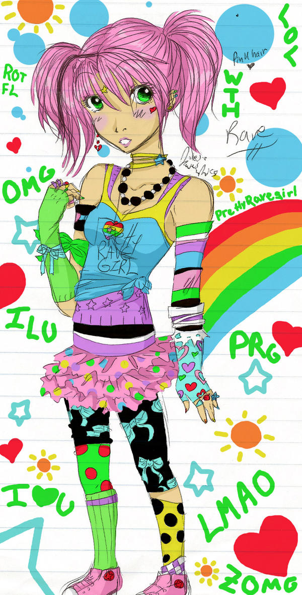 .Pretty Rave Girl. by timbermoonkiss on DeviantArt